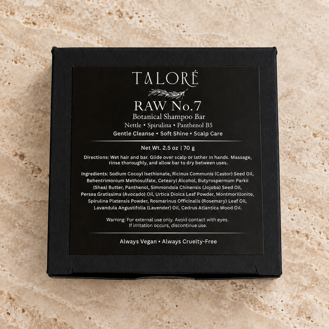 RAW Nº 7– Botanical Shampoo Bar